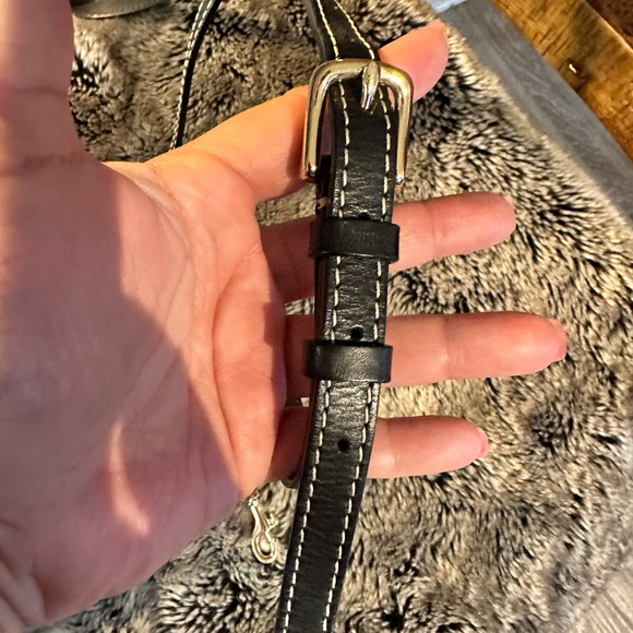 Dooney & Bourke Black Logo Letter Carrier Jacquard Signature Crossbody bag - Picture 5 of 8